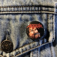 ANTHRAX button Fistful Of Metal 25mm 1inch