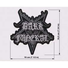 DARK FUNERAL back patch embroidered logo