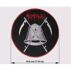 MIDNIGHT back patch embroidered logo