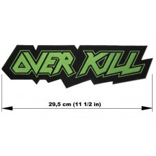 OVERKILL back patch embroidered logo