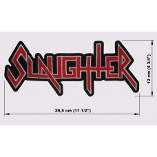 SLAUGHTER back patch embroidered logo