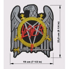 SLAYER back patch embroidered logo