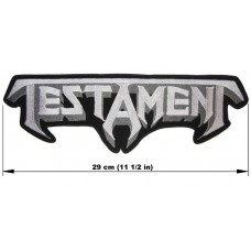 TESTAMENT back patch embroidered logo