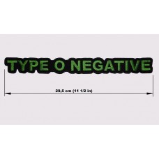 TYPE O NEGATIVE back patch embroidered logo