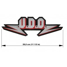 U.D.O. back patch embroidered logo udo