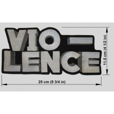 VIO-LENCE back patch embroidered logo