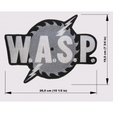 W.A.S.P. back patch embroidered logo wasp