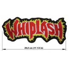 WHIPLASH back patch embroidered logo