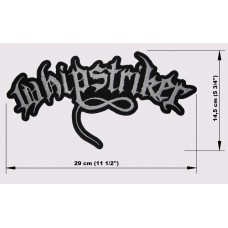 WHIPSTRIKER back patch embroidered logo