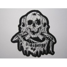 DISCHARGE patch embroidered