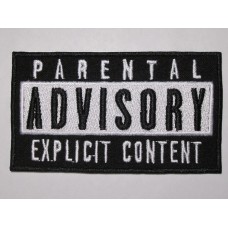 PARENTAL ADVISORY EXPLICIT CONTENT patch embroidered