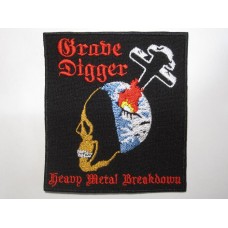 GRAVE DIGGER patch Heavy Metal Breakdown embroidered