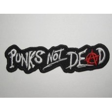 PUNK'S NOT DEAD patch embroidered