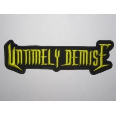 UNTIMELY DEMISE patch embroidered