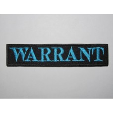 WARRANT (USA) patch embroidered