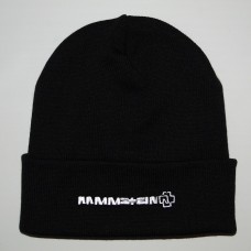 RAMMSTEIN шапка с отворотом с вышитым логотипом