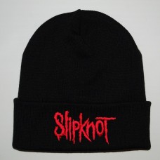 SLIPKNOT шапка с отворотом с вышитым логотипом