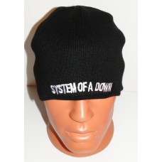 SYSTEM OF A DOWN beanie hat embroidered logo