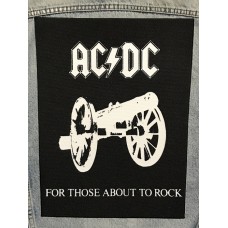 AC/DC нашивка на спину печатная Those About to Rock