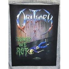 OBITUARY back patch printed Slowly We Rot