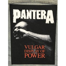 PANTERA back patch printed Vulgar Display Of Power