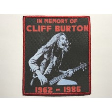 CLIFF BURTON нашивка печатная Metallica