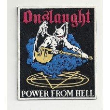ONSLAUGHT нашивка резиновая Power From Hell